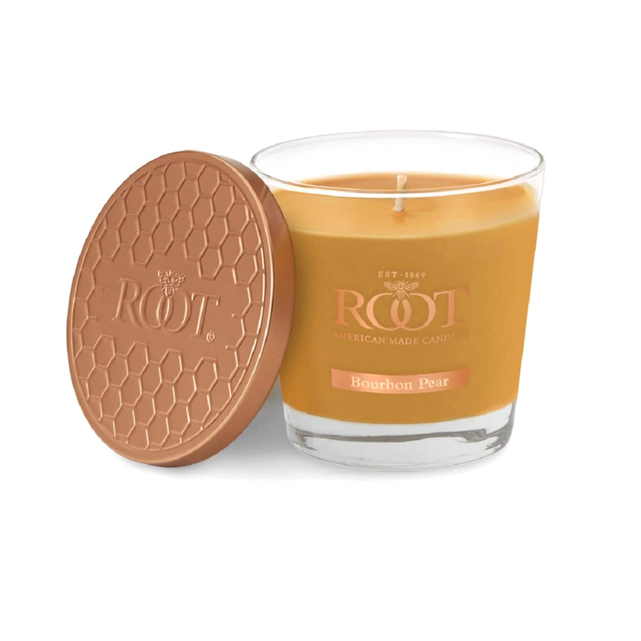 Root Candles 6.3oz. Small Scented Honeycomb Veriglass Jar Candle